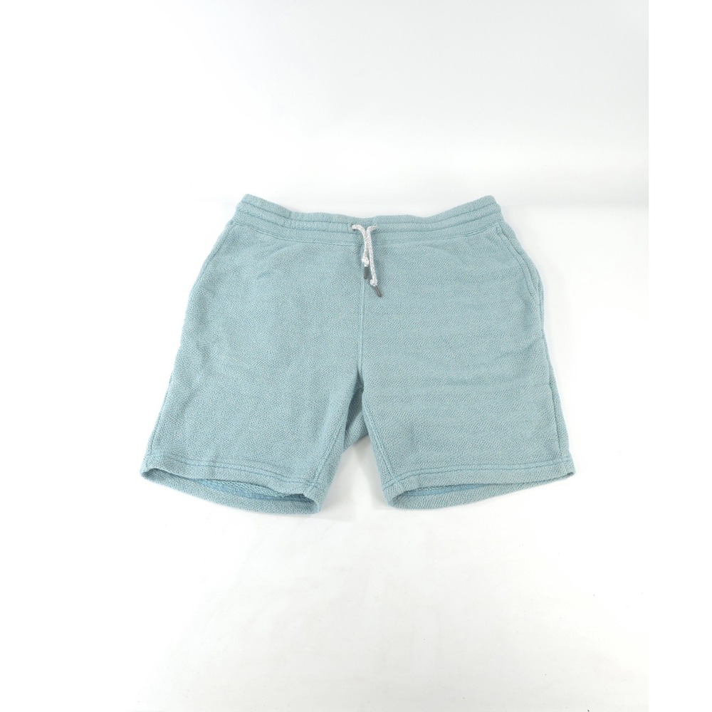 Faherty Whitewater Sweat Shorts Mens Coral Blue Jacquard Knit XL